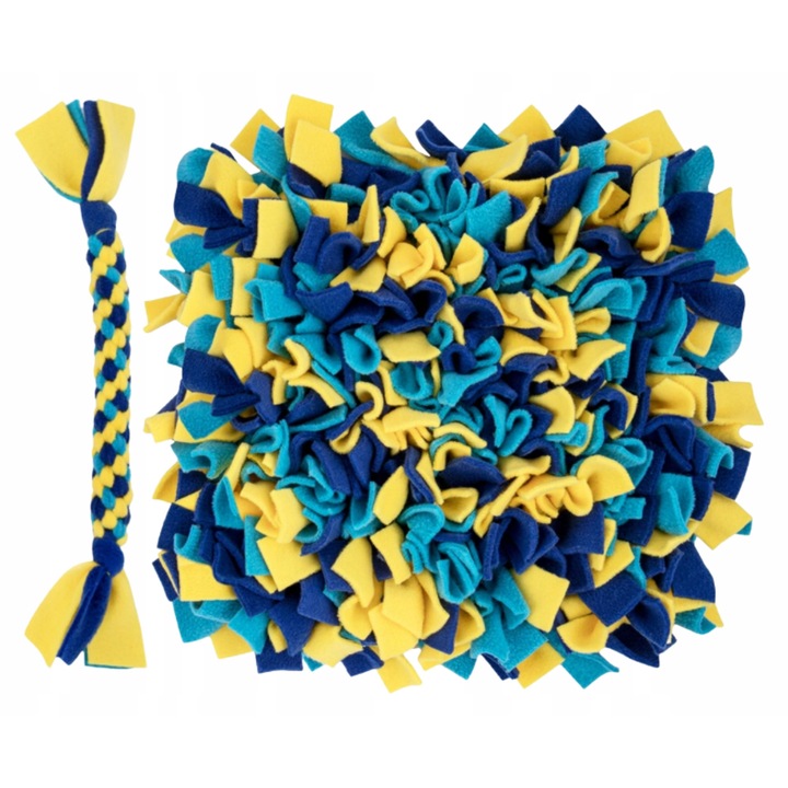 Jucarie pentru caini si pisici, 35x35cm, design atractiv, covoras de miros/jucarie de tras