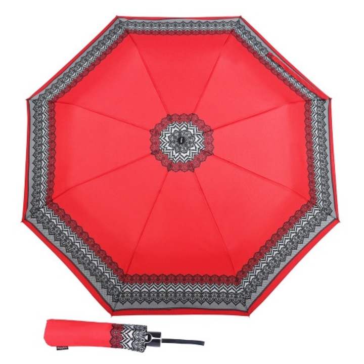 Umbrela automata pentru femei Doppler, design original, 97cm, 27cm, multicolor
