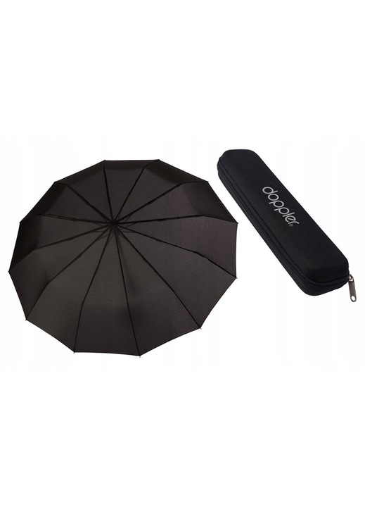 Umbrela automata Doppler MAGIC MAJOR, XL, neagra, 106cm, cu etui