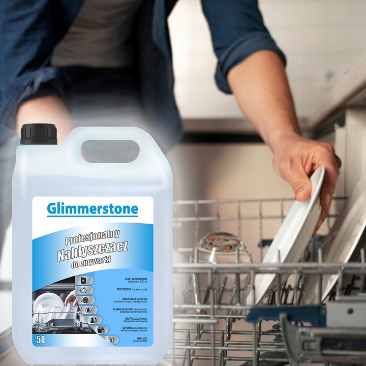 Detergent vase Glimmerstone, nablyszcacz, 10l, set 2x5l, portocaliu/negru
