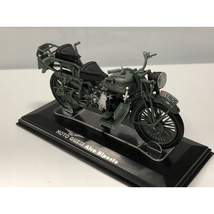 MOTO GUZZI ALCE BIPOSTO fém motorkerékpár modell, Starline, 1/24