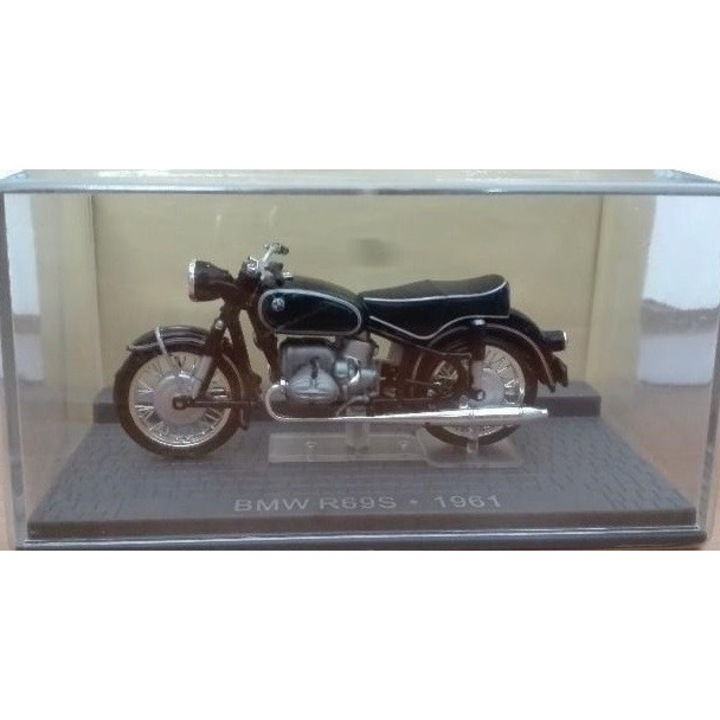 BMW R69S 1961 fém motorkerékpár modell, Altaya, 1/24