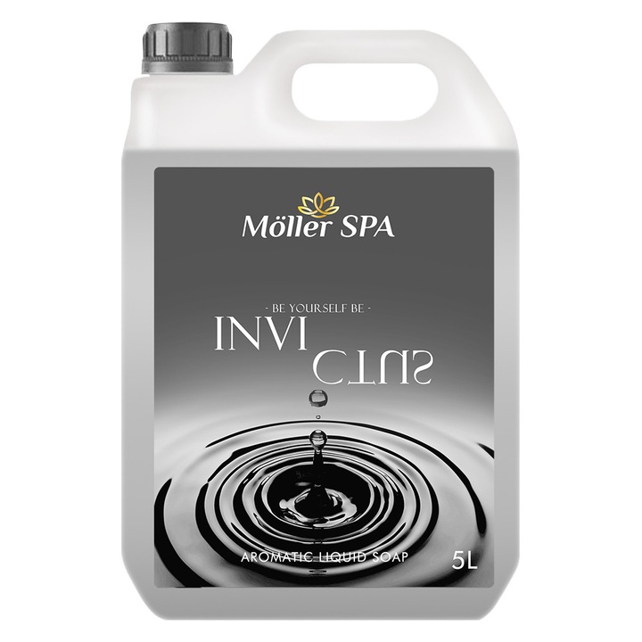 Sapun lichid, Moller SPA, parfum Invictus, 5L, hipoalergenic, pentru piele sensibila