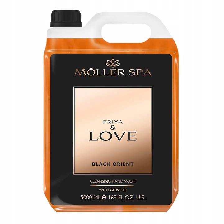 Sapun lichid, Moller SPA, Priya & Love cu extract de ginseng, 5L