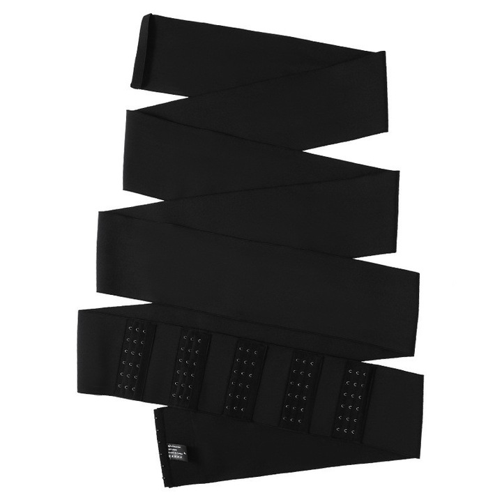 Centura de slabit, 5m, modelatoare, neagra, dimensiune universala