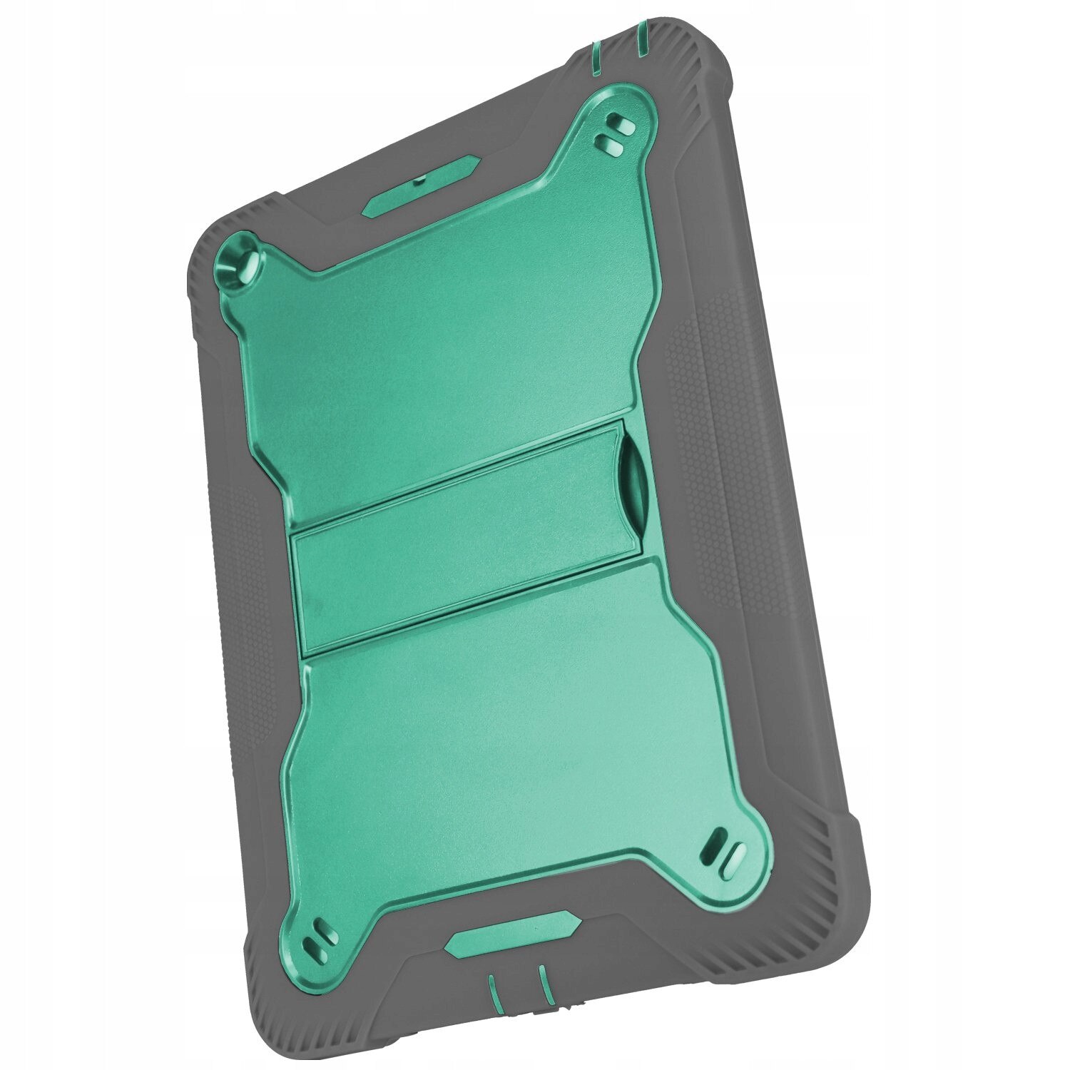 Etui protector cu suport pentru iPad 10.2, verde cu accente gri inchis, set 1 buc.