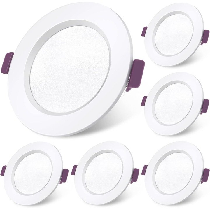 Wilktop LED Spotlámpa készlet, 6 db, 9 W, 3000 K, ultra vékony, meleg fehér