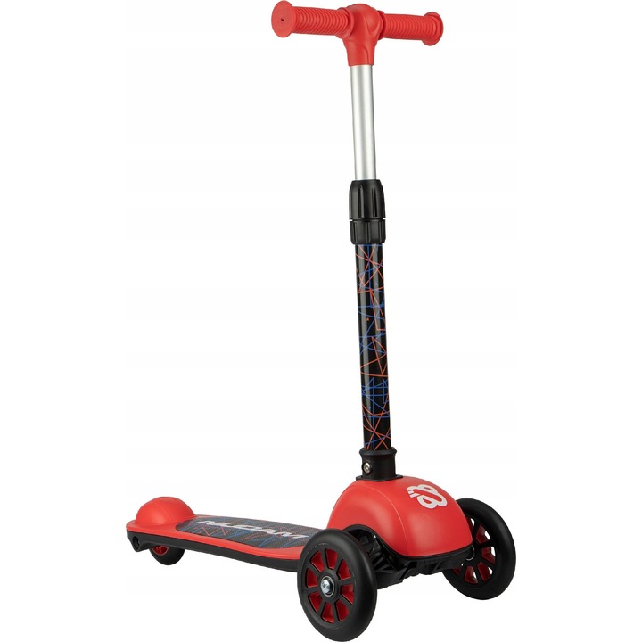 Nijdam Fire Rider összecsukható roller, piros, 70-85cm, max 50kg