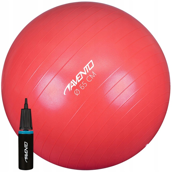 Avento fitneszlabda, 65cm, robbanásbiztos, antisztatikus, rózsaszín, pumpával