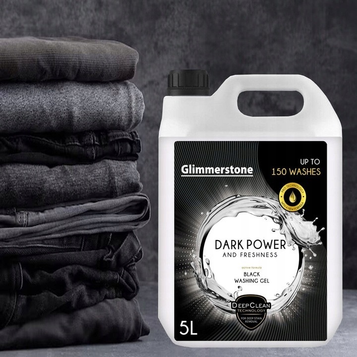 Glimmerstone mosószer, fekete ruhákhoz, 2x5L, 300 mosás, hatékony folteltávolító