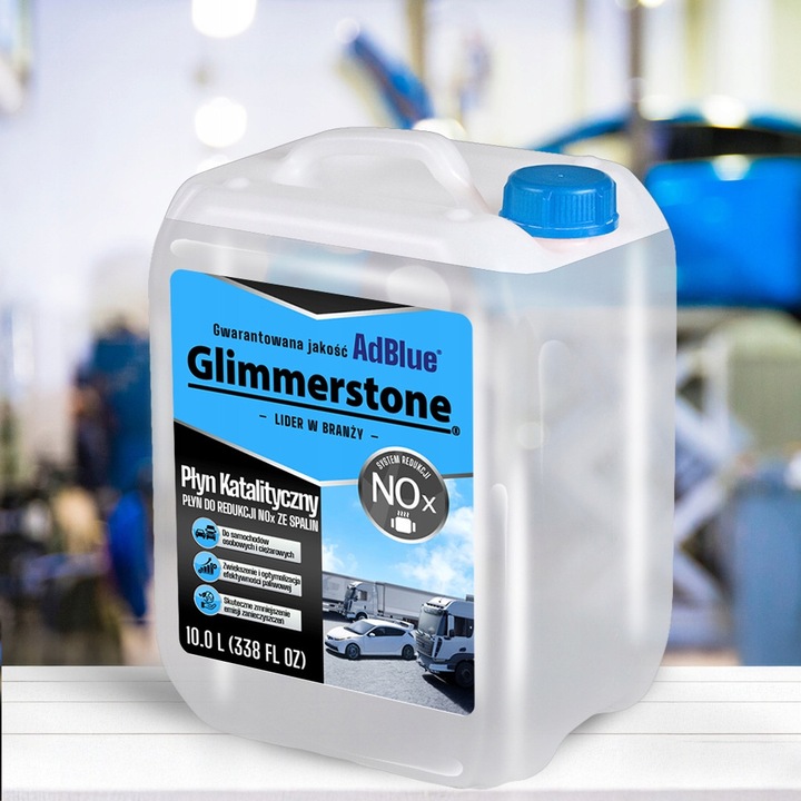 Lichid catalitic AdBlue Glimmerstone, 10L, reducere emisii NOx, biodegradabil