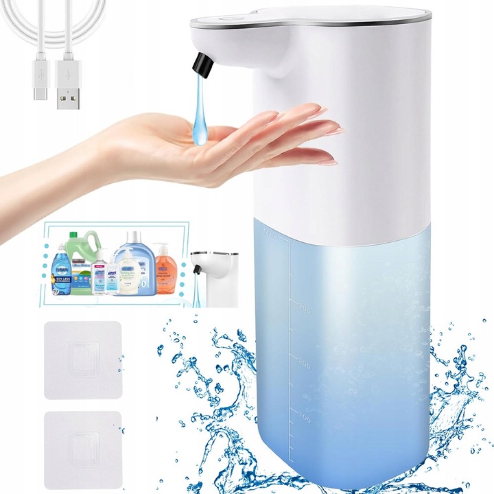 Automata szappanadagoló, 500ml, vízálló, infravörös érzékelővel