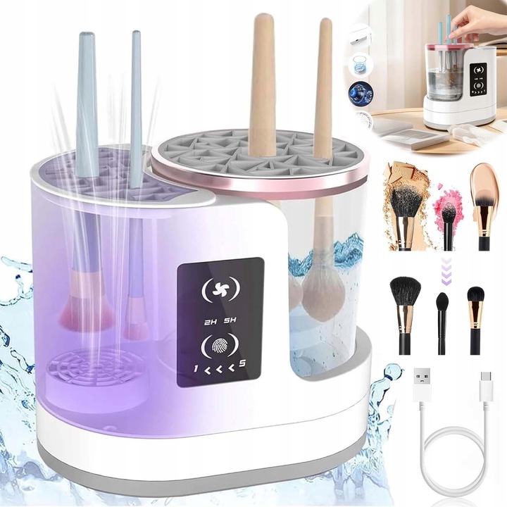 Dispozitiv electric pentru curatarea pensulelor de machiaj, USB, accesorii machiaj