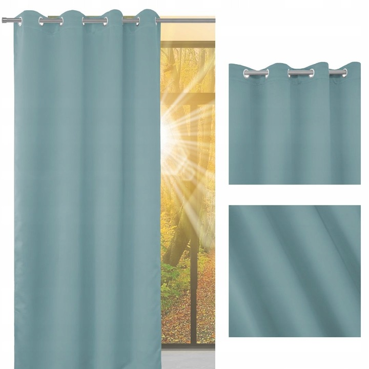 Завеси с халки BLACKOUT 140x250 MORSKI Arctic