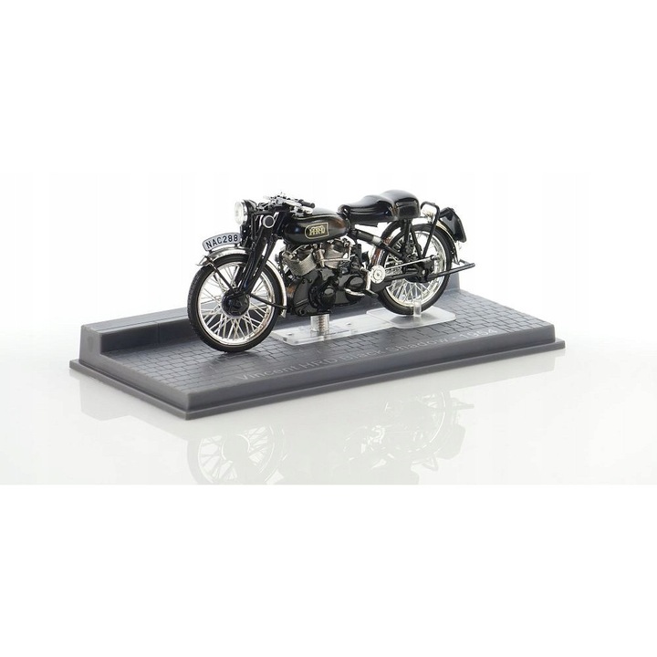 Macheta moto, Altaya, Vincent HRD 1954, 1:24, negru
