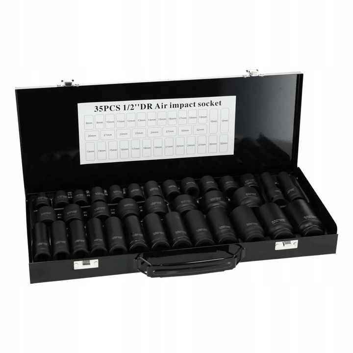 Set nasadki udarowe 1/2" 8-32mm 35 szt. Schmith