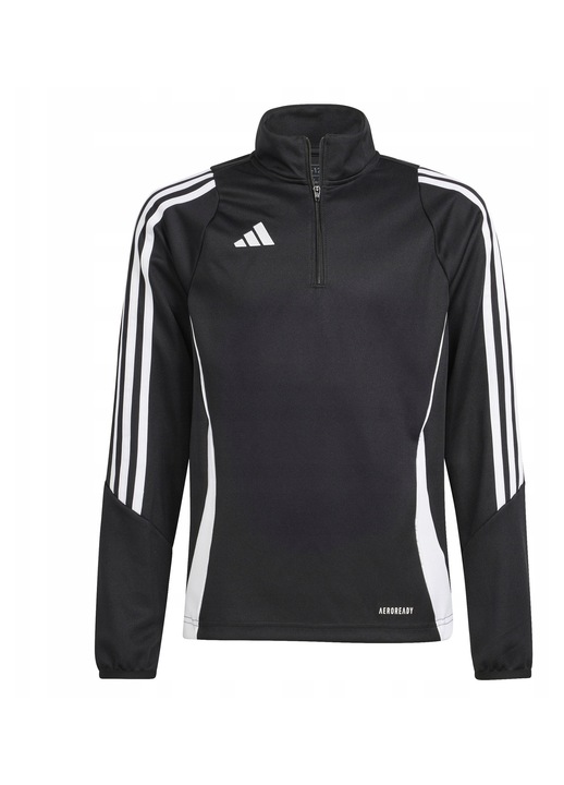 Детски спортен суичър, adidas, Tiro 24, черен цвят, дишаща материя