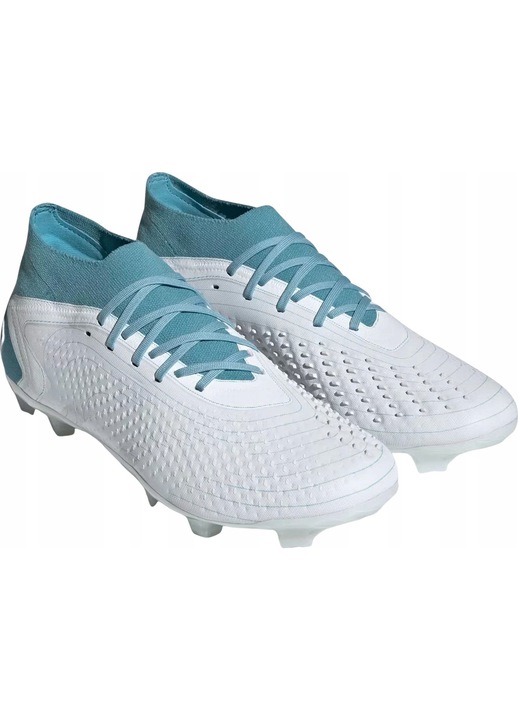 Pantofi sport barbati, Adidas, PREDATOR ACCURACY 2FG, negru-albastru, material vegan, crampoane pentru gazon