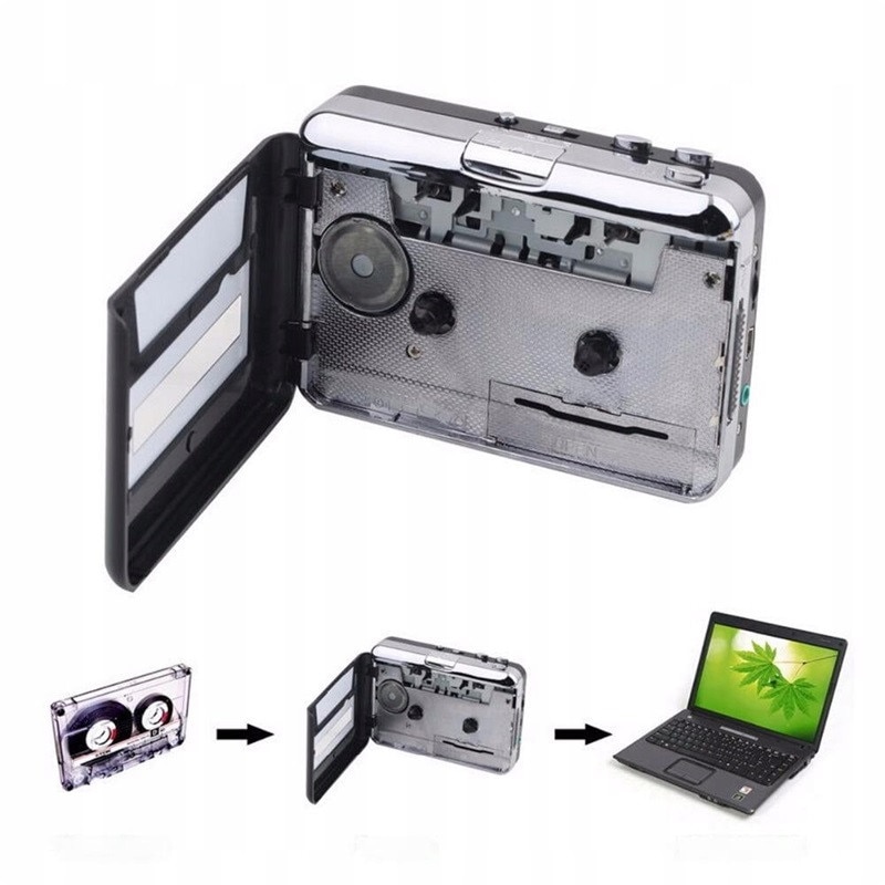 Player portabil casete, converter MP3, cu casti - eMAG.ro