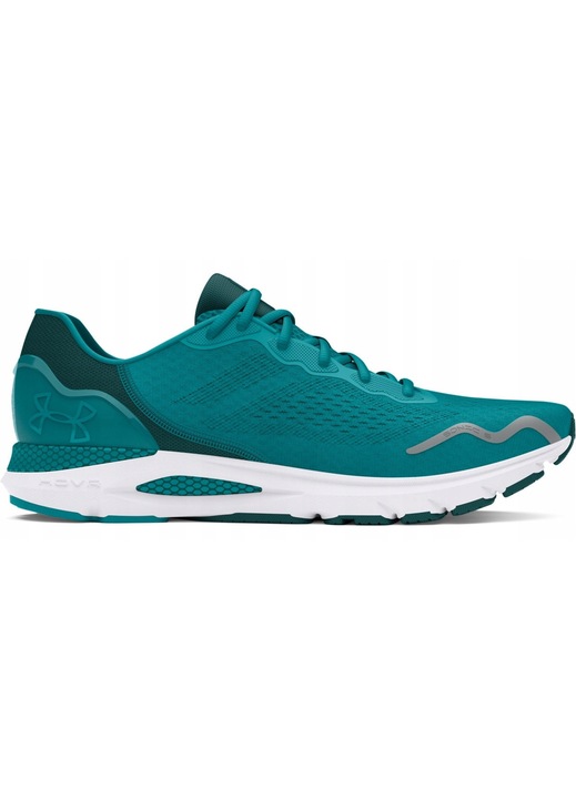 Pantofi sport barbati Under Armour UA HOVR Sonic 6, amortizare ridicata, suport tehnologic, verde, plasa textila, 45.5 EU