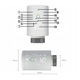 13x termosztatikus szelep készlet, Fehér, 52x52x90mm, Gateway Zigbee 3.0 Tuya WIFI