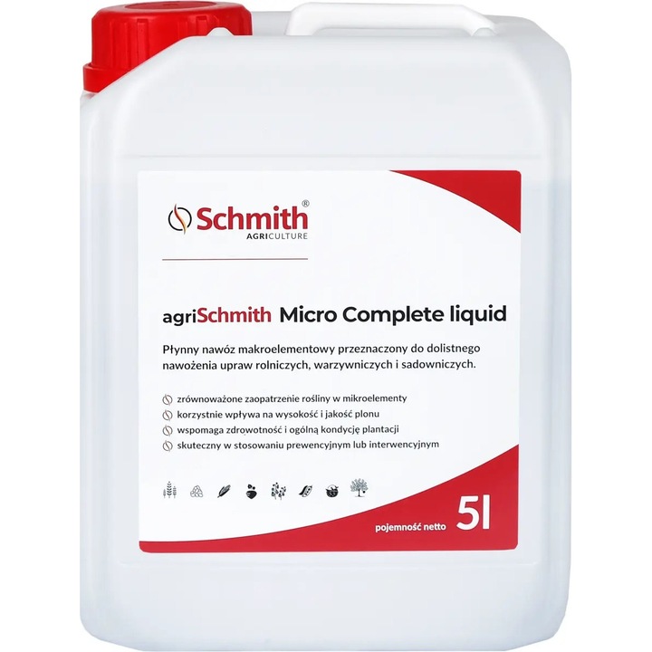Ingrasamant lichid cu microelemente, Schmith, 5l