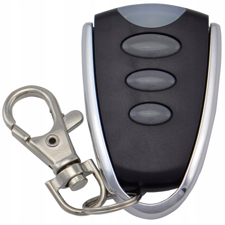 Set telecomanda 3 canale, Acurel, zamiennik FAAC Fix, metal si ABS, 433,92MHz, 54.9x34.5x12.1mm
