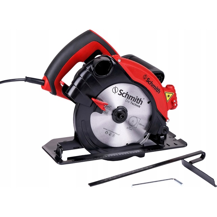 Schmith elektromos fűrész 185mm 1300W, vágási mélység 65mm, 3m kábel, súly 4.3kg
