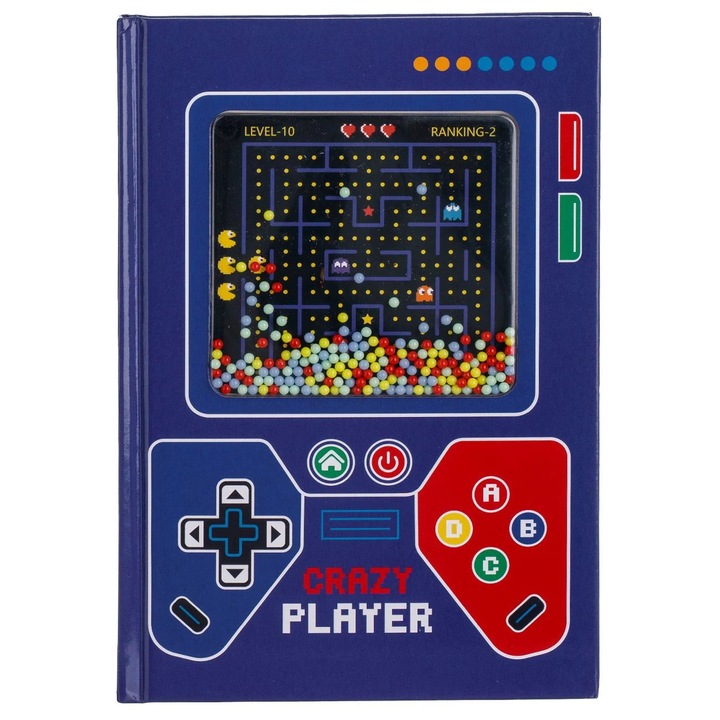 Carnetel Notite A5 Albastru Gamepad cu Bile - 80 File