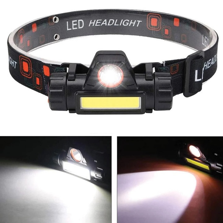 Фенерче с LED 3W и магнит за глава 8x3x4см