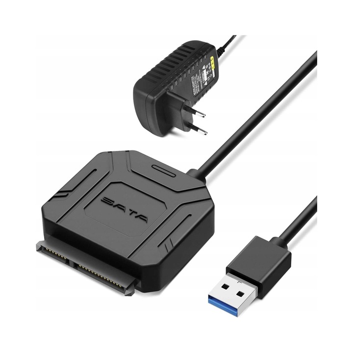 Адаптер USB C + SATA 22 PIN за HDD/SSD, Anytech, 5 Gb/сек, 33 см