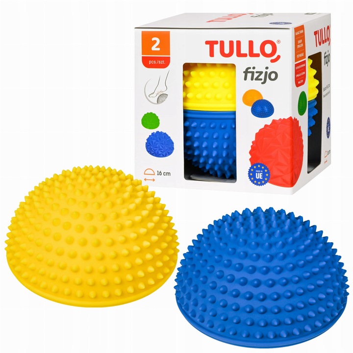 Tullo szenzoros félgömb készlet, 2 db, 16 cm, rehabilitációhoz és integratív terápiához