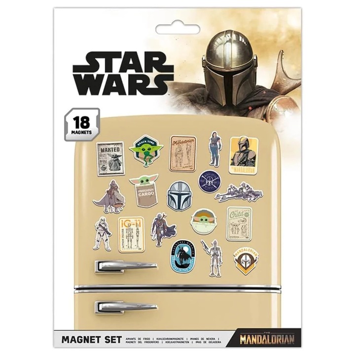 Star Wars The Mandalorian - Vadászjutalom mágnesek szett