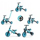 Bicicleta copii 5w1 Milly Mally Optimus PLUS, negru/albastru roti din spuma EVA, reglabila