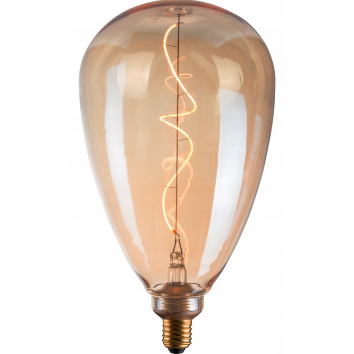 LED крушка E27 4W, 260lm, кехлибар, 17см