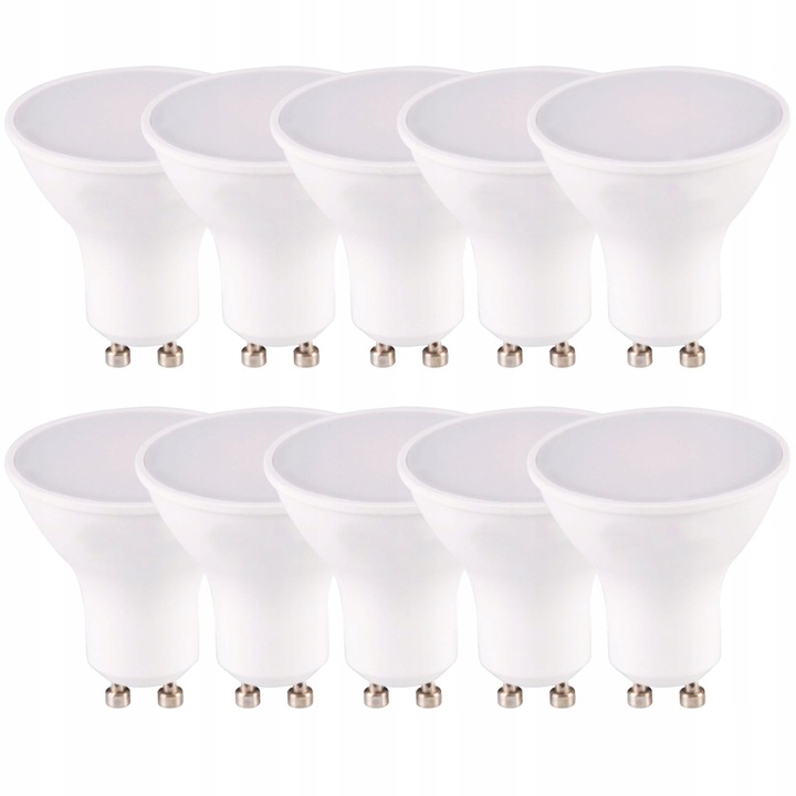 Becuri LED Sanico Goldlux GU10 10W 1000lm Ciepla 3000K Set 10 bucati