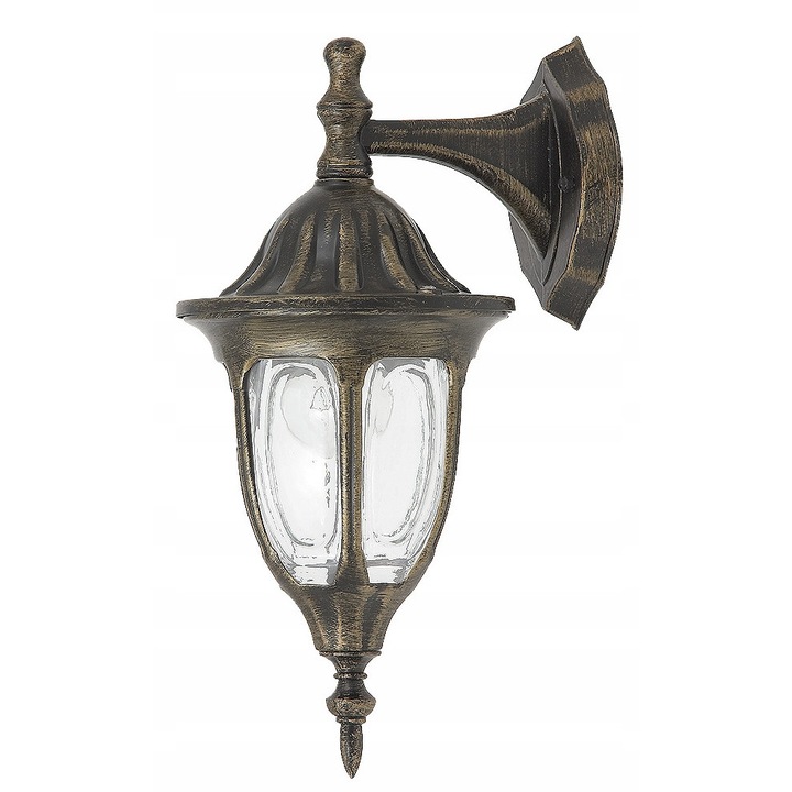 Aplica exterioara Rabalux Milano, 1 sursa de lumina, 60W, aurie, 37x16,5cm