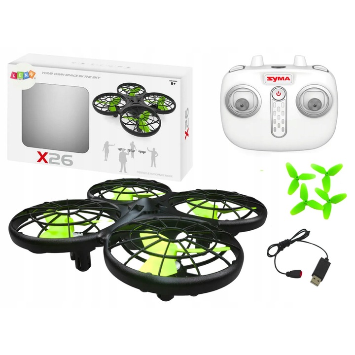 Drona Syma X26, 2.4GHz, LED, 13,1x13,1x5cm