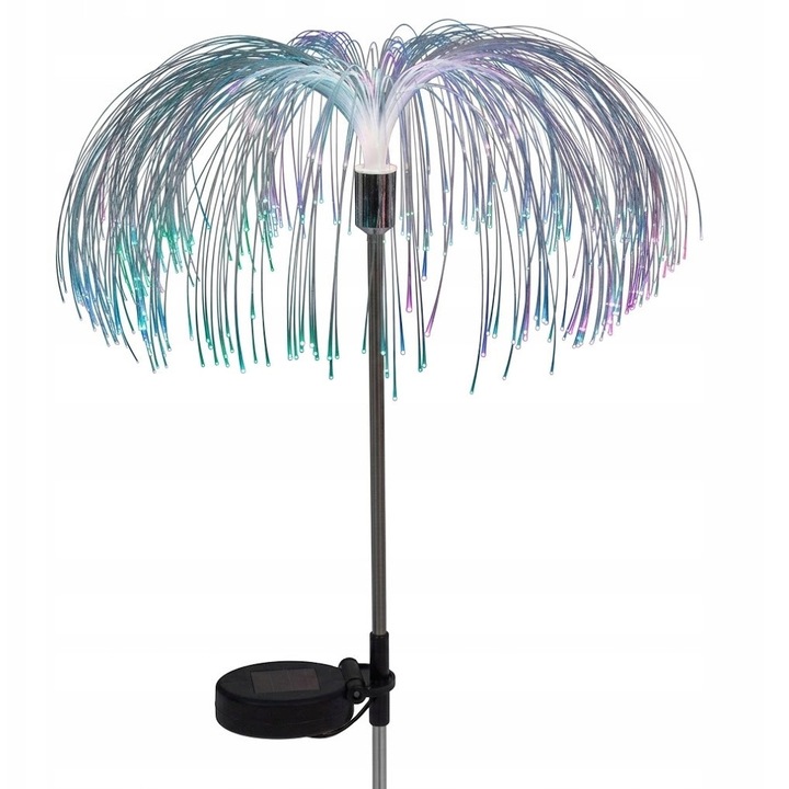 2 db LED-es napelemes lámpa, színes szökőkút, többszínű hatással, 30x45cm