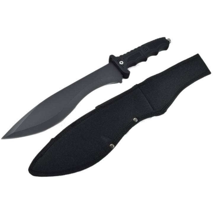Maceta Kukri 375mm, tais neted, maner profilat din cauciuc, husa din material rezistent
