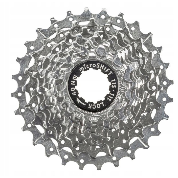 Pinioane bicicleta Microshift, Centos 11 viteze, Stalowa, compatibila cu Shimano