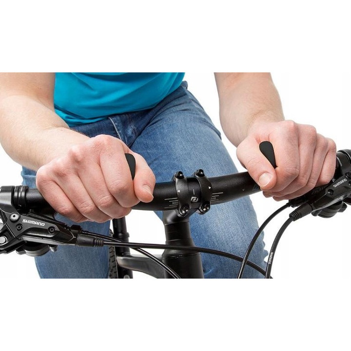 Suport anatomic pentru ghidoane bicicleta M-Wave, 22,2 mm, negru