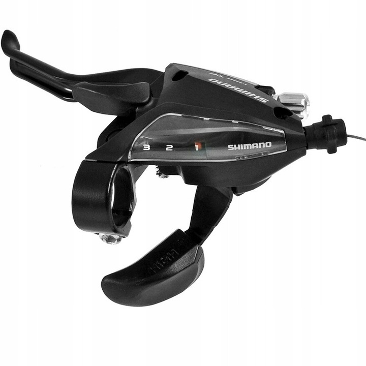 Maneta schimbator Shimano ST-EF500 3 viteze, neagra, 22,2mm, set cu cablu