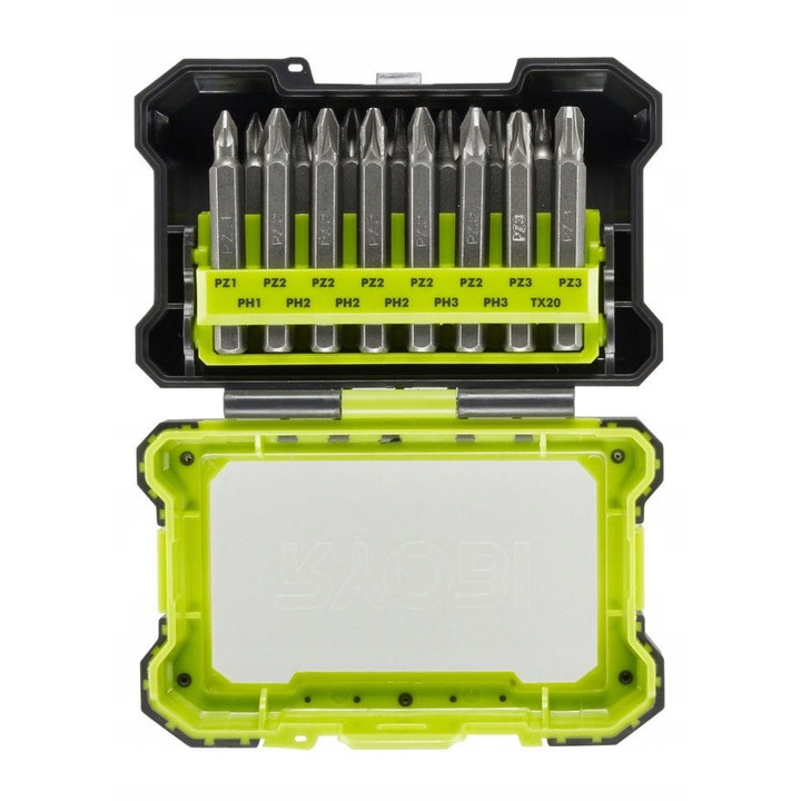 Ryobi RAK15MSD bitkészlet, 50mm, 15 darab, PZ, PH, TX