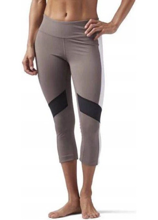 Дамски клин Reebok 3/4, луксозен, кафяв, еластичен материал, S INTL