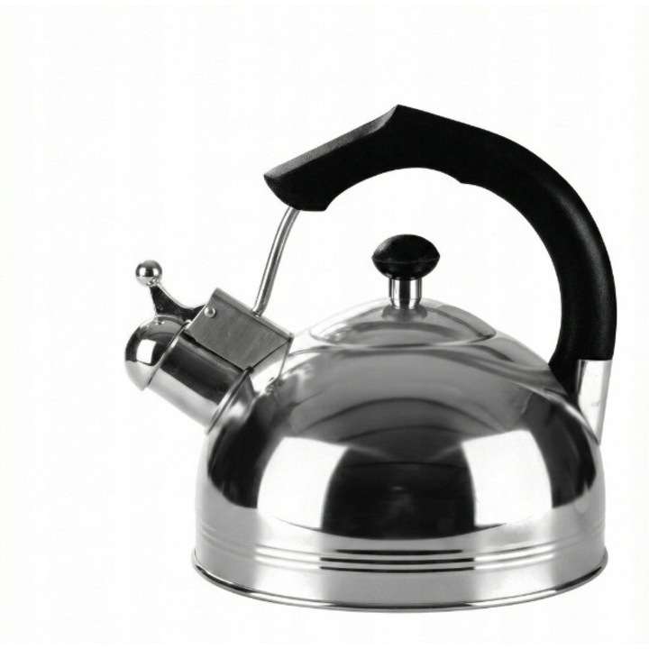 Ceainic din otel cu fluier 3,5L, eleganta si universala