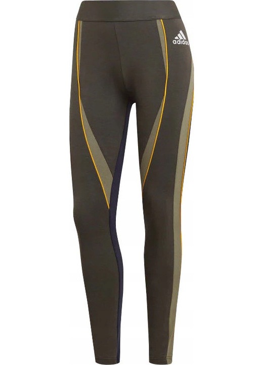 Дамски клин adidas colorblock, зелен, еластичен материал, XS INTL