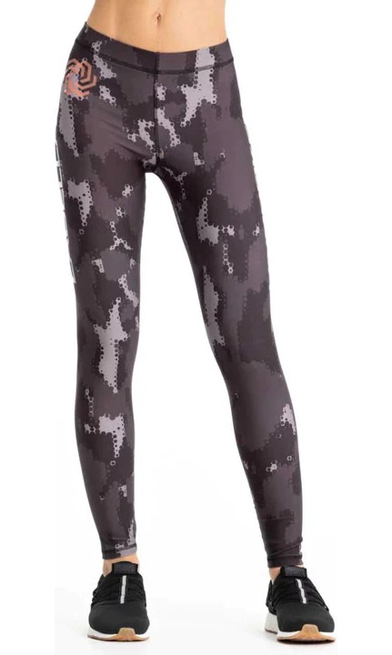 Colanti dama Labellamafia, model Unbroken, gri, material elastic