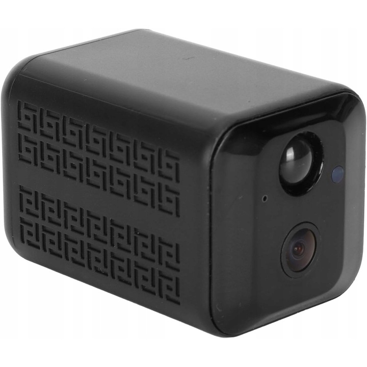 Мини Wi-Fi камера за наблюдение 1080P, компактна, лесна за използване, черна, малки размери