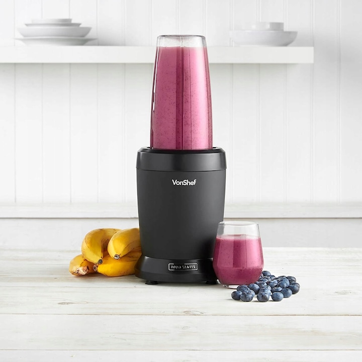 Blender manual turcoaz Grossag, 67W, 0,3l, 9,5x18cm